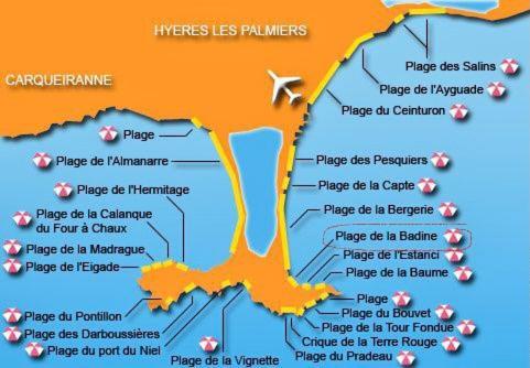 Bergerie Plage Renove Clim Balneo Plage Piscine Jardin Mediterraneen Hyeres Exterior photo